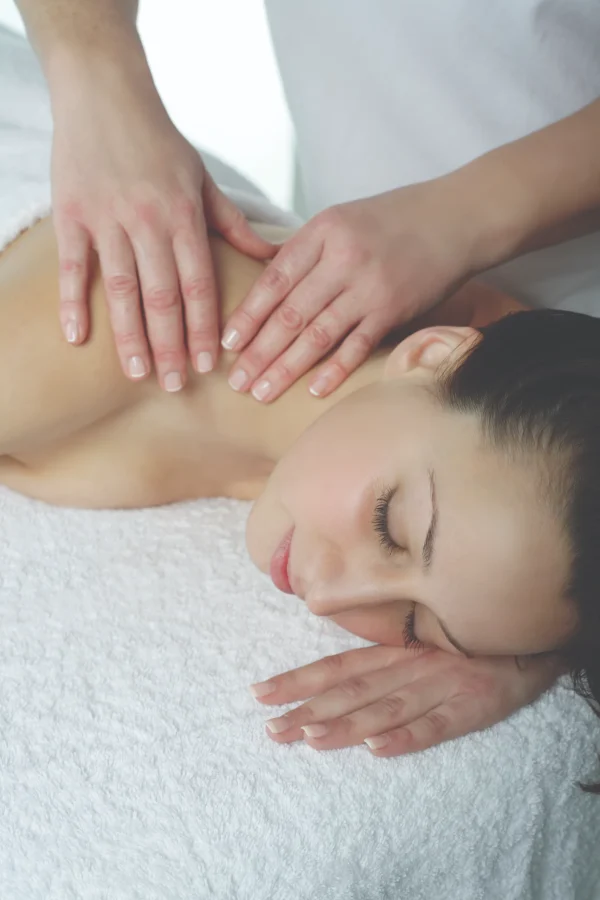 Woman receiving a massage